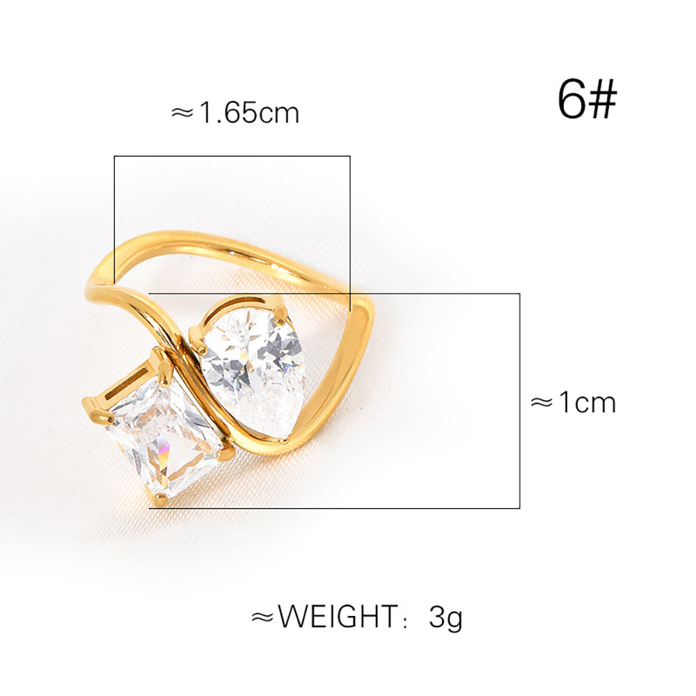 Daphney Double Stone Ring